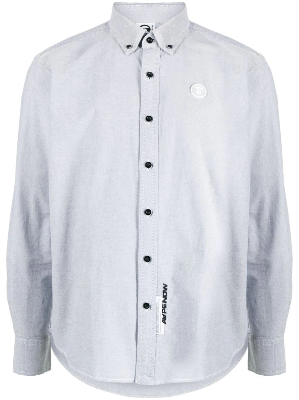 AAPE BY *A BATHING APE®  logo-patch cotton shirt