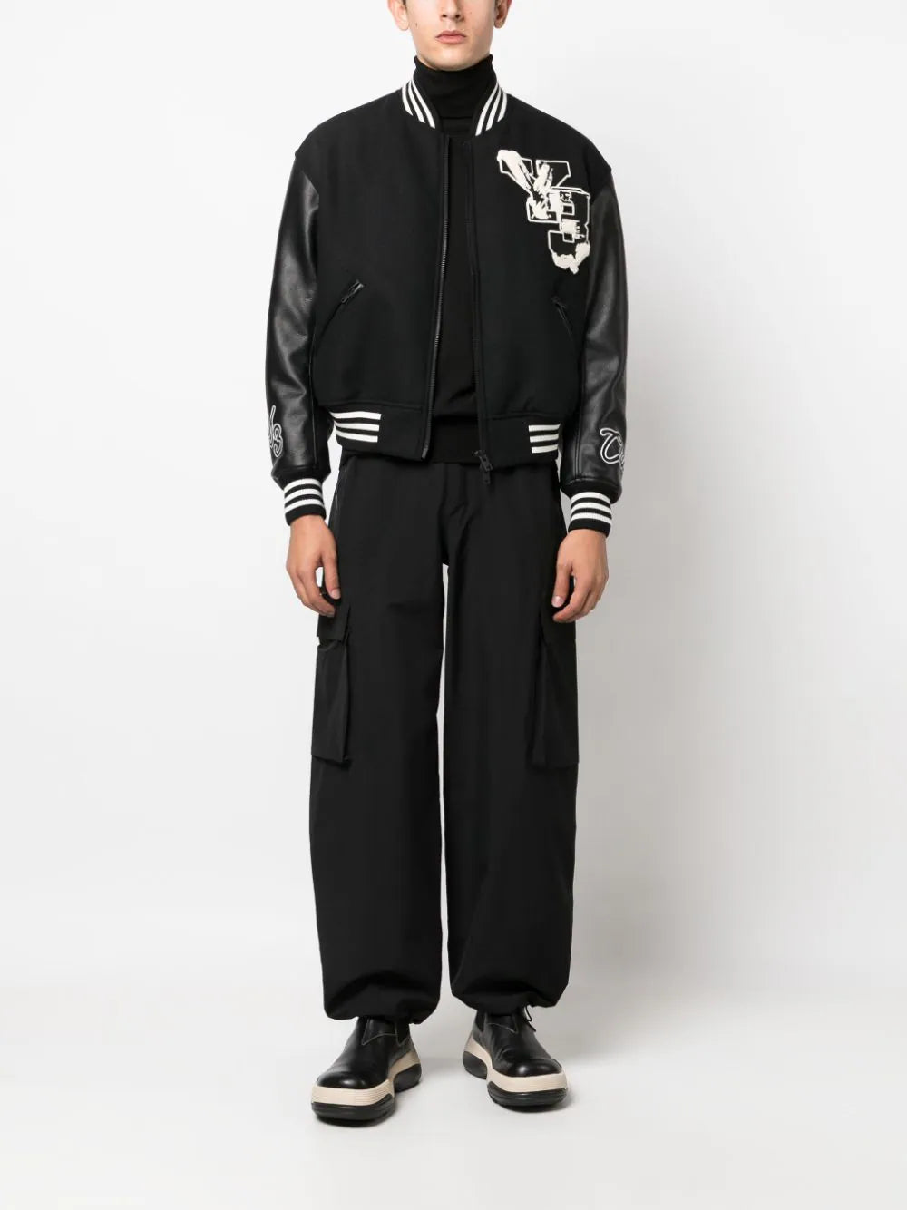 Y-3 Varsity zipped bomber jacket - Image 3