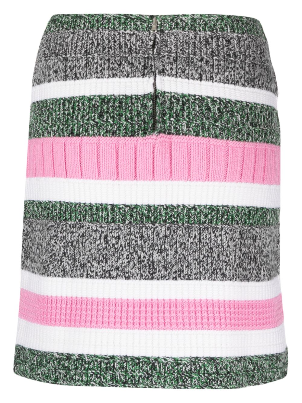 Barrie  stripe-pattern cashmere straight skirt