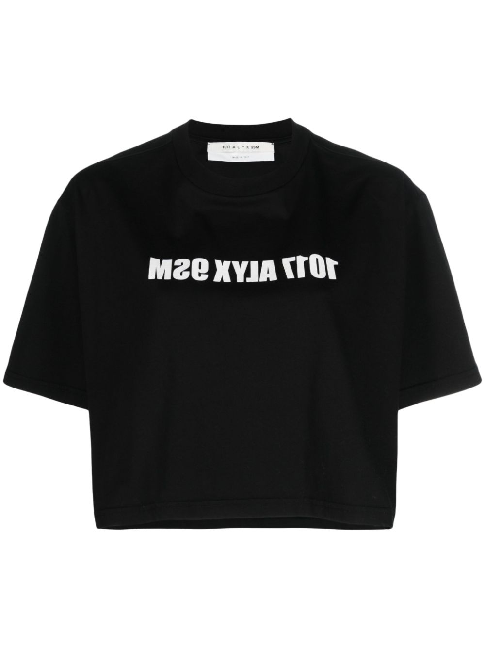 1017 ALYX 9SM  logo-print cropped cotton T-shirt