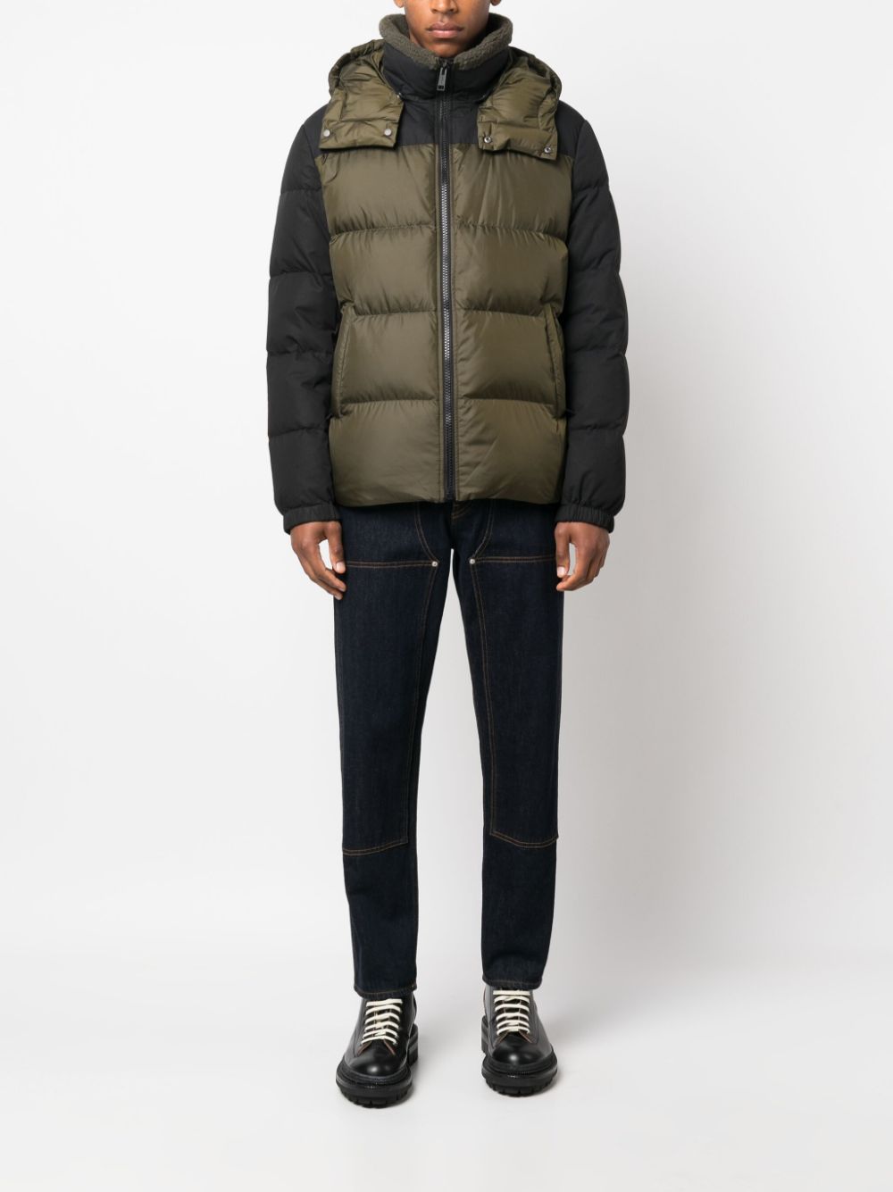 Yves Salomon  detachable-hood down jacket
