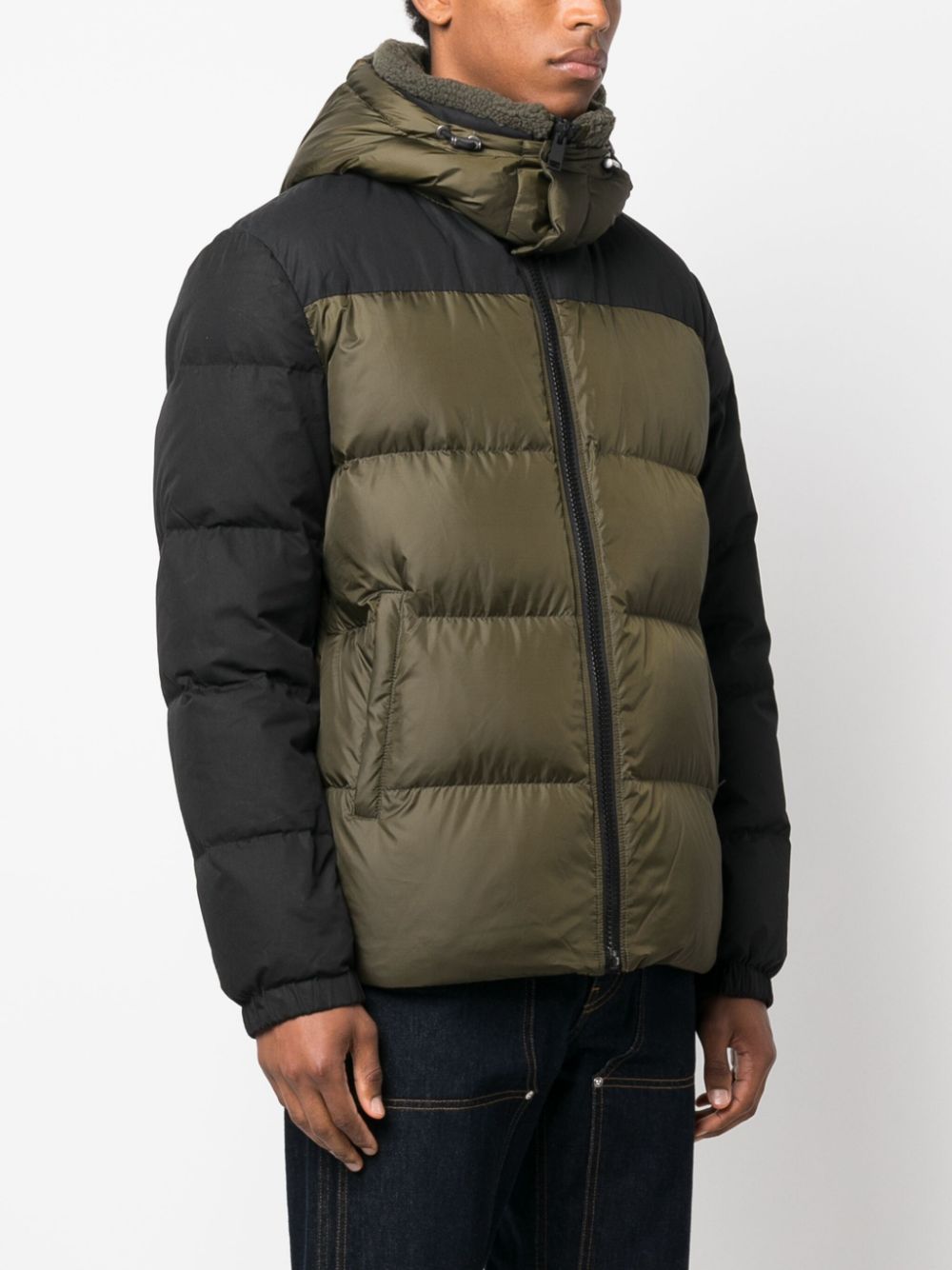 Yves Salomon  detachable-hood down jacket
