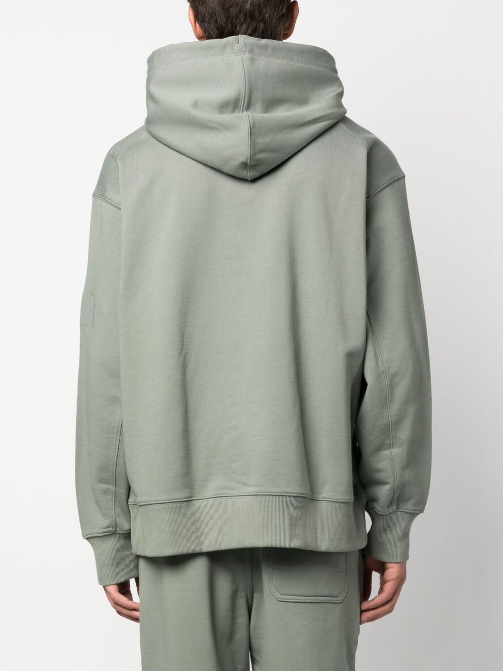Y-3  drawstring cotton-blend hoodie