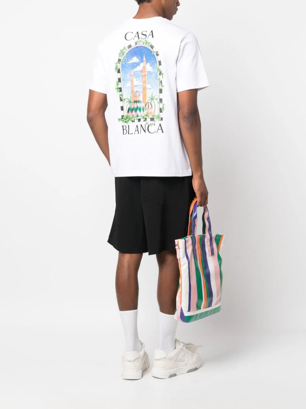 Casablanca  logo-print organic-cotton T-shirt