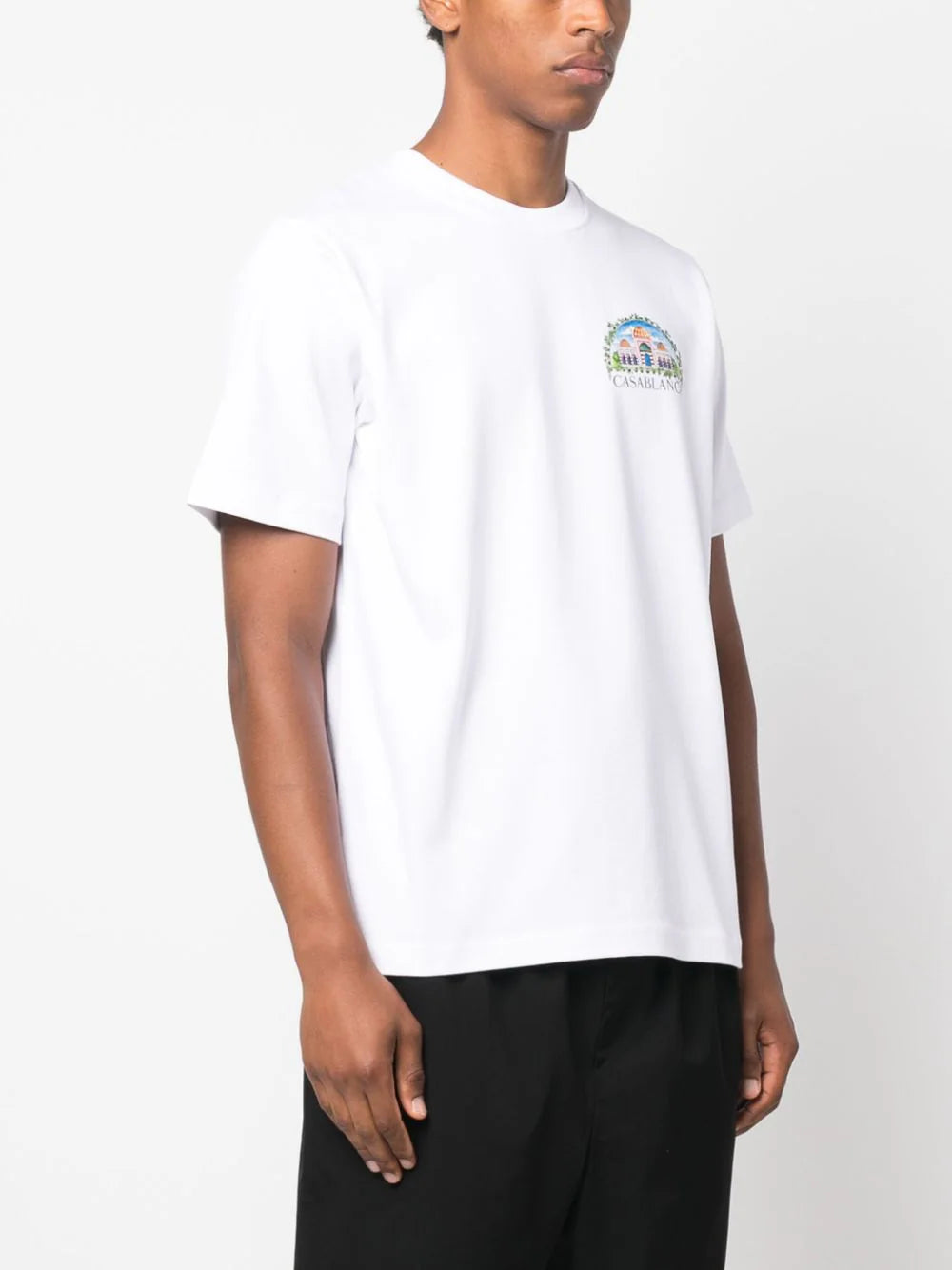Casablanca  logo-print organic-cotton T-shirt