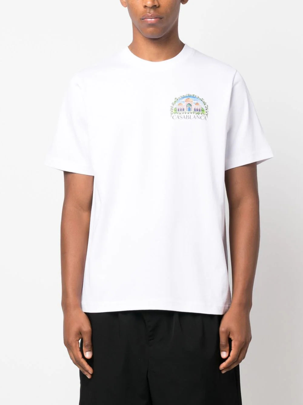 Casablanca  logo-print organic-cotton T-shirt