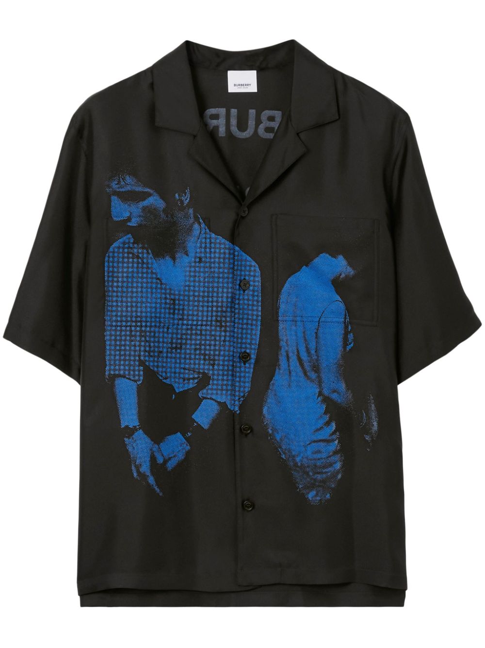 Burberry Mod-print silk shirt