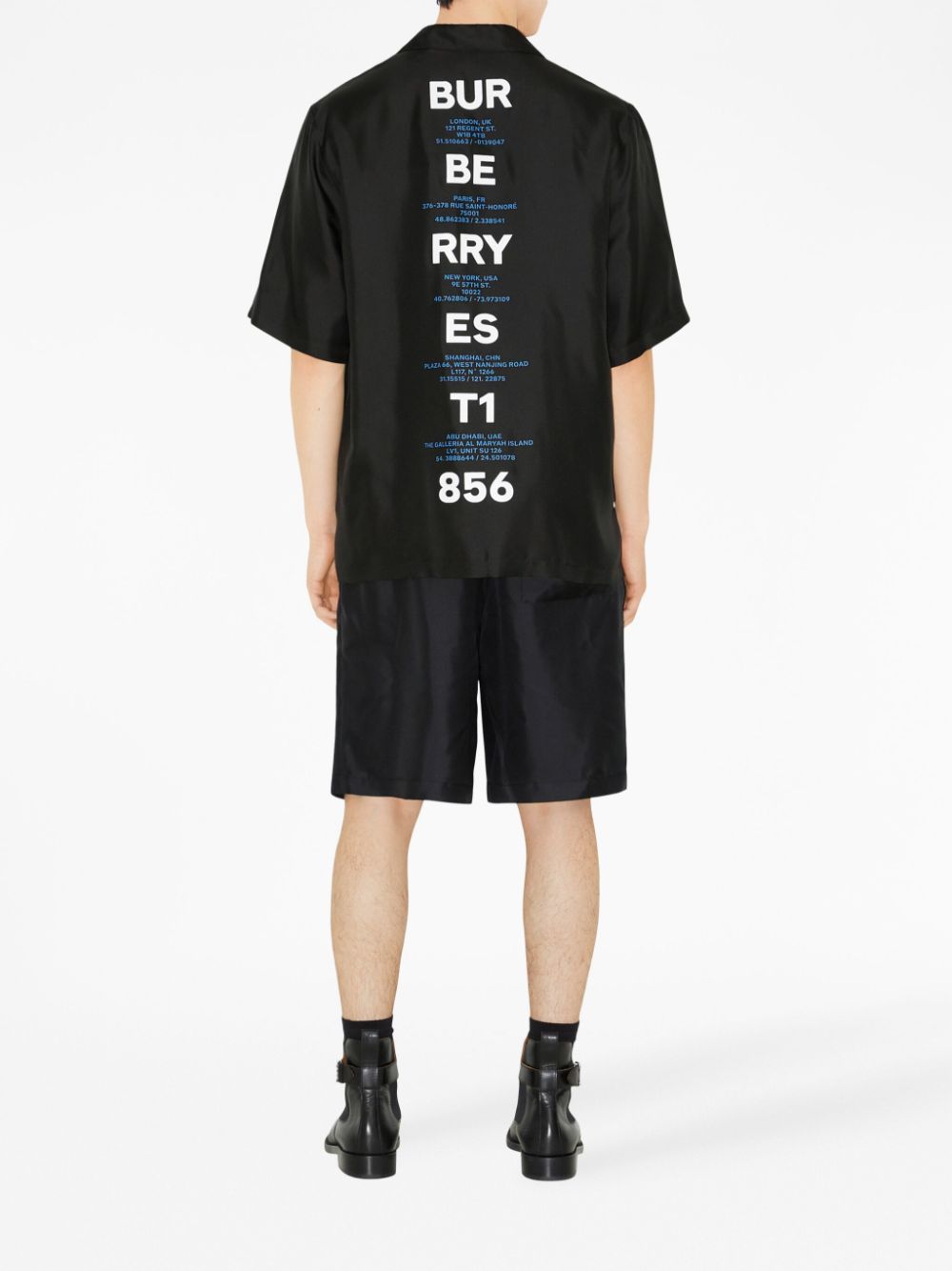 Burberry Mod-print silk shirt
