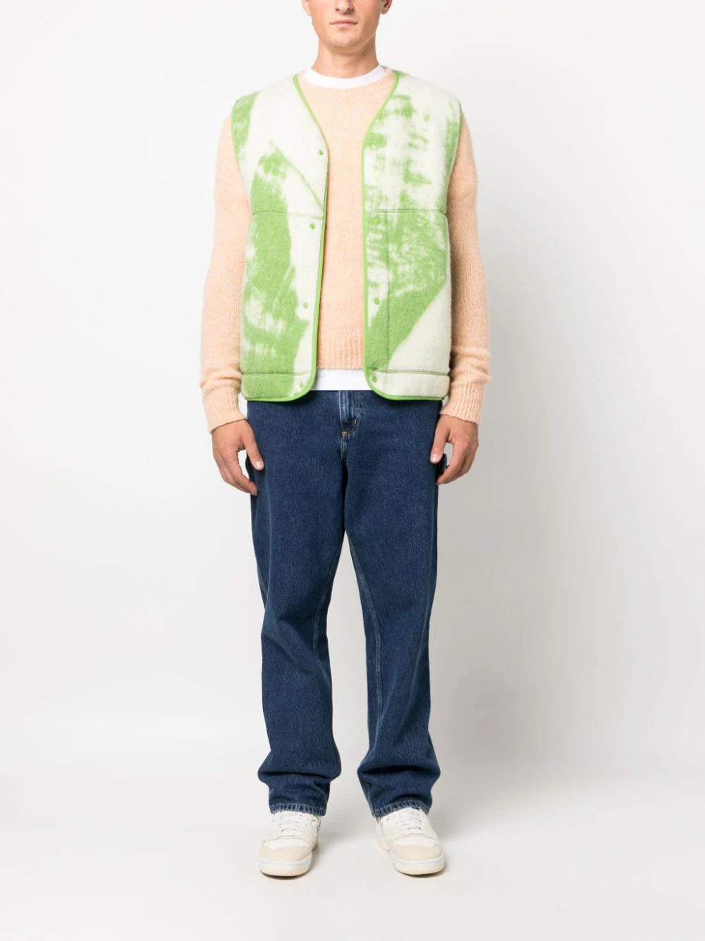 Carhartt WIP logo-patch straight-leg jeans