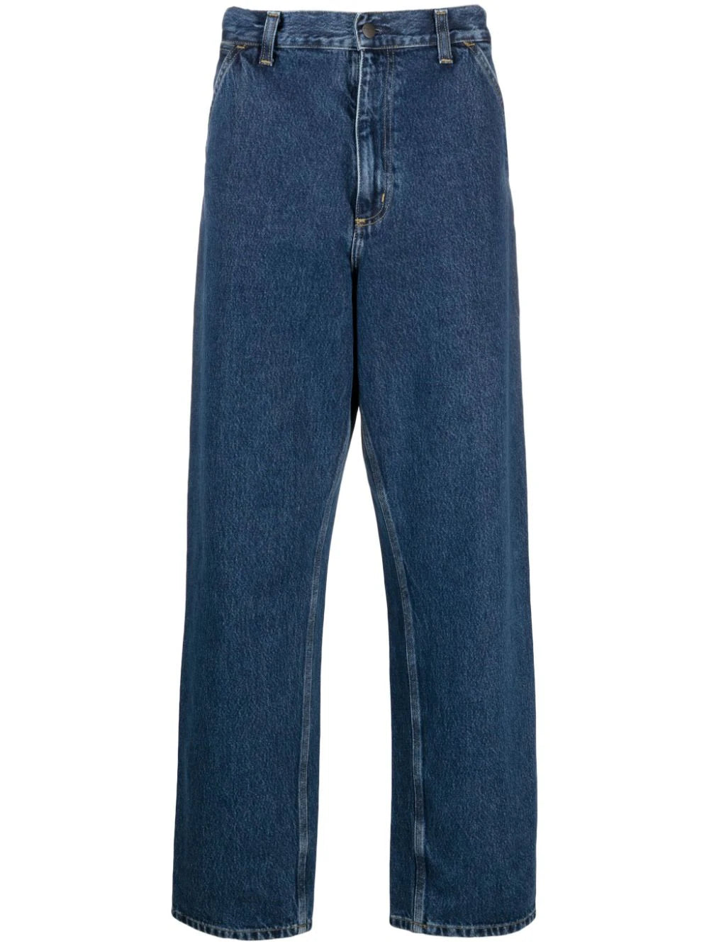 Carhartt WIP  logo-patch straight-leg jeans