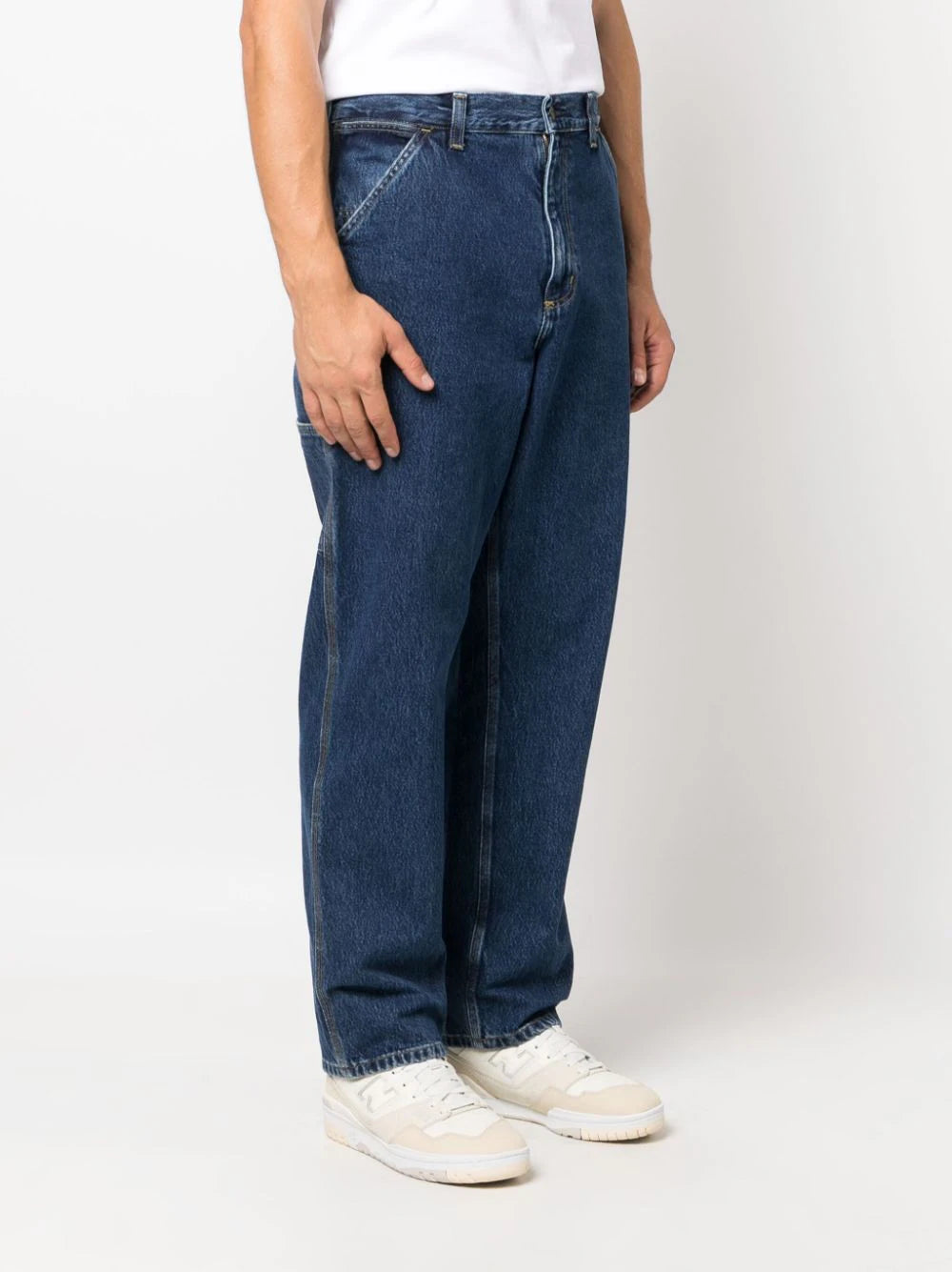 Carhartt WIP logo-patch straight-leg jeans