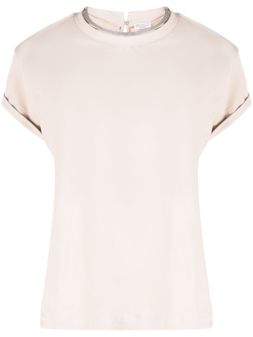 Brunello Cucinelli  Monili-trim short-sleeve T-shirt