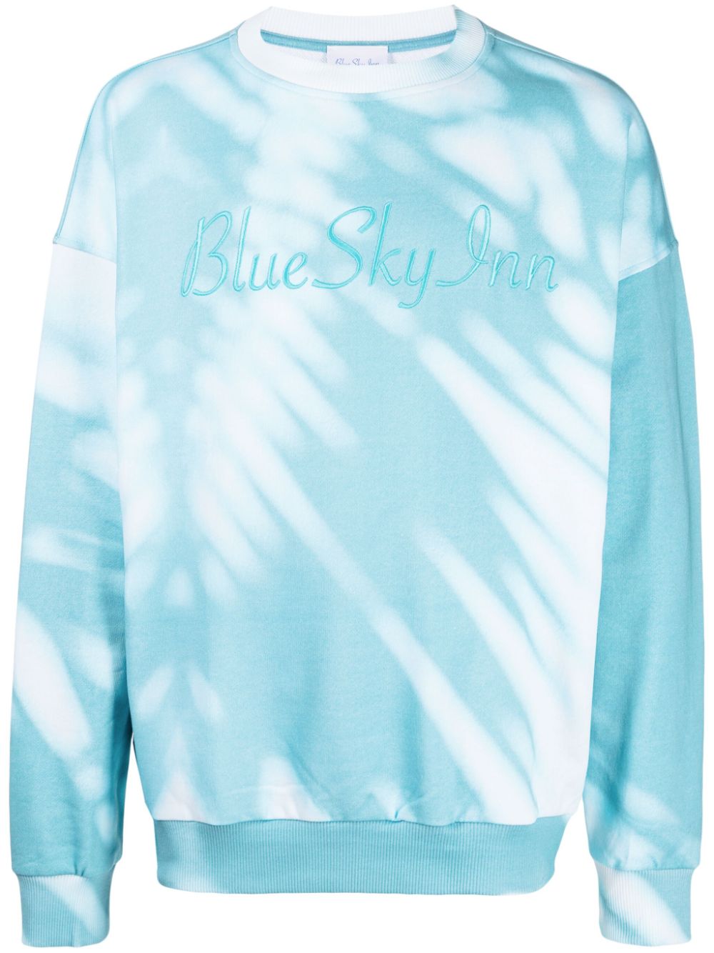 BLUE SKY INN  logo-embroidered cotton sweatshirt