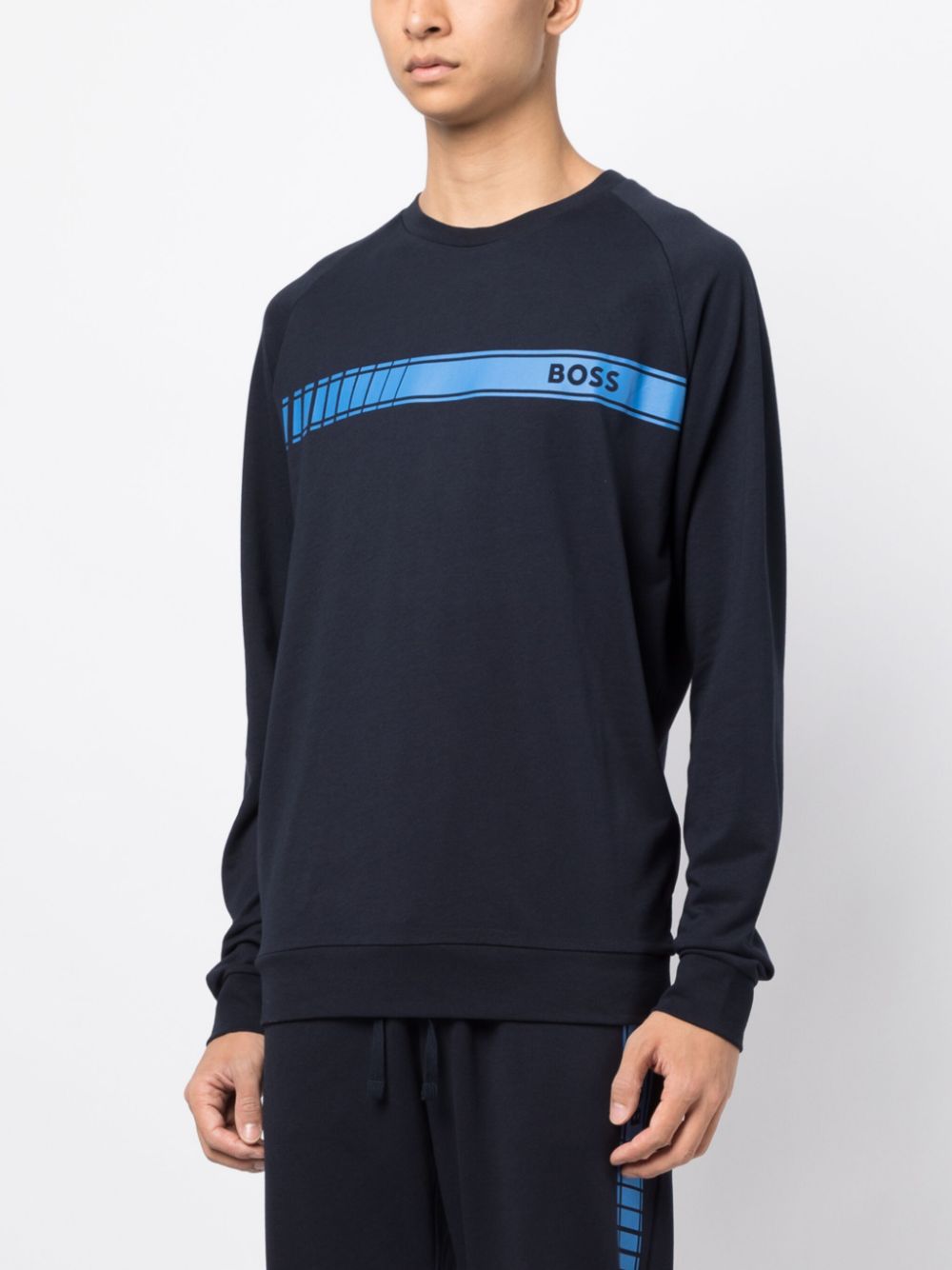 BOSS Authentic logo-print cotton sweatshirt
