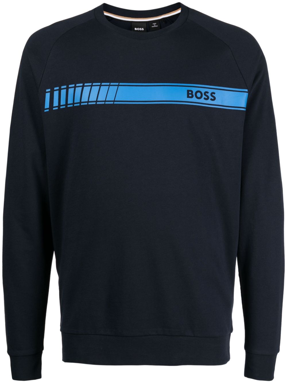 BOSS  Authentic logo-print cotton sweatshirt