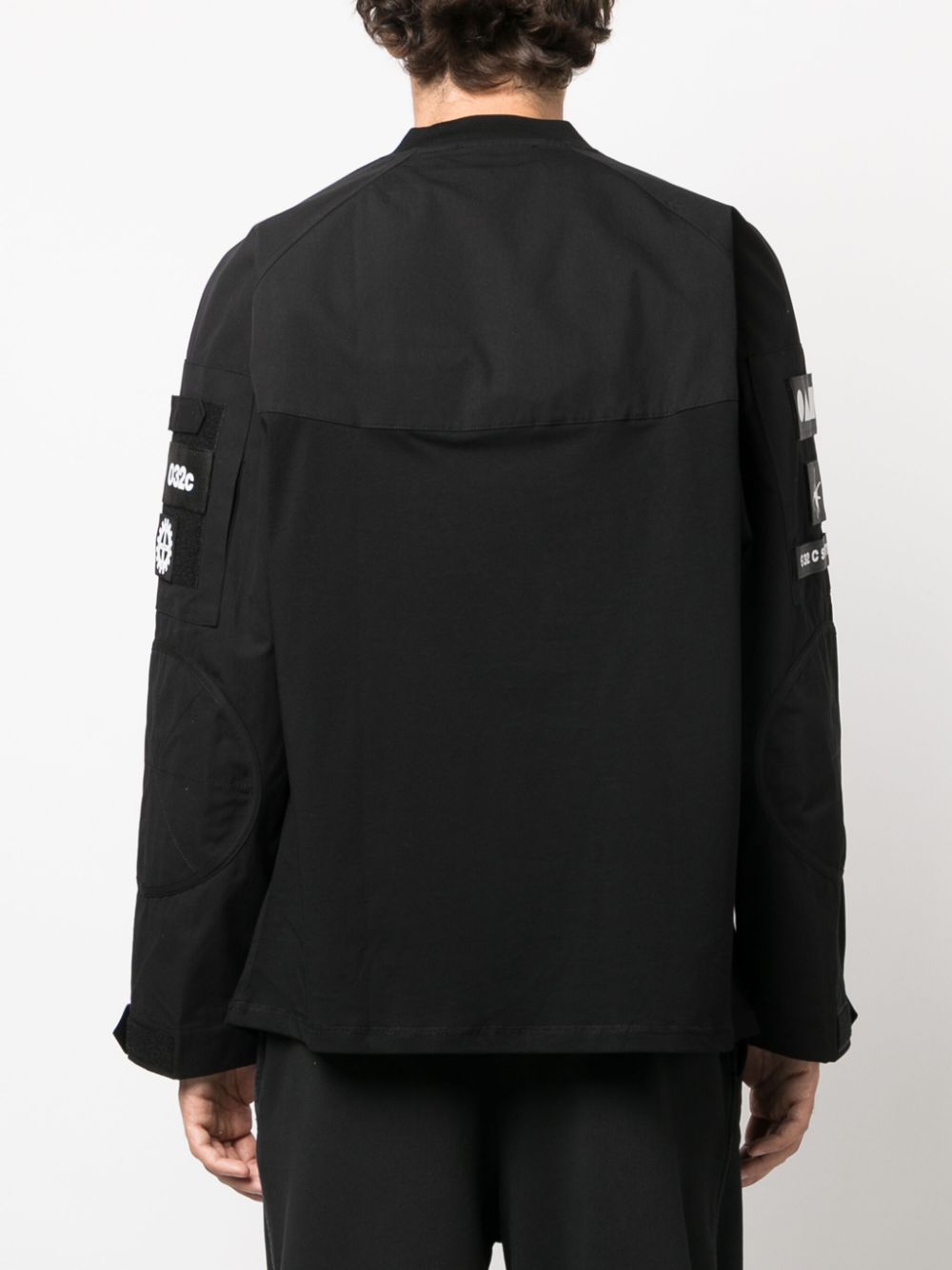 032c multiple-patches organic cotton sweatshirt