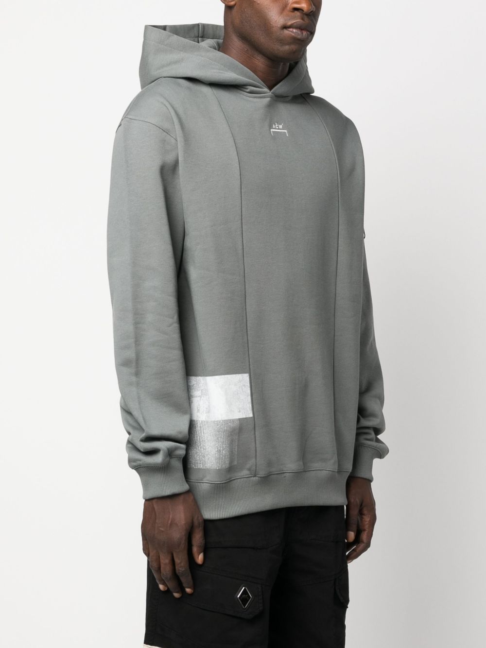 A-COLD-WALL* Brutalist panelled cotton hoodie
