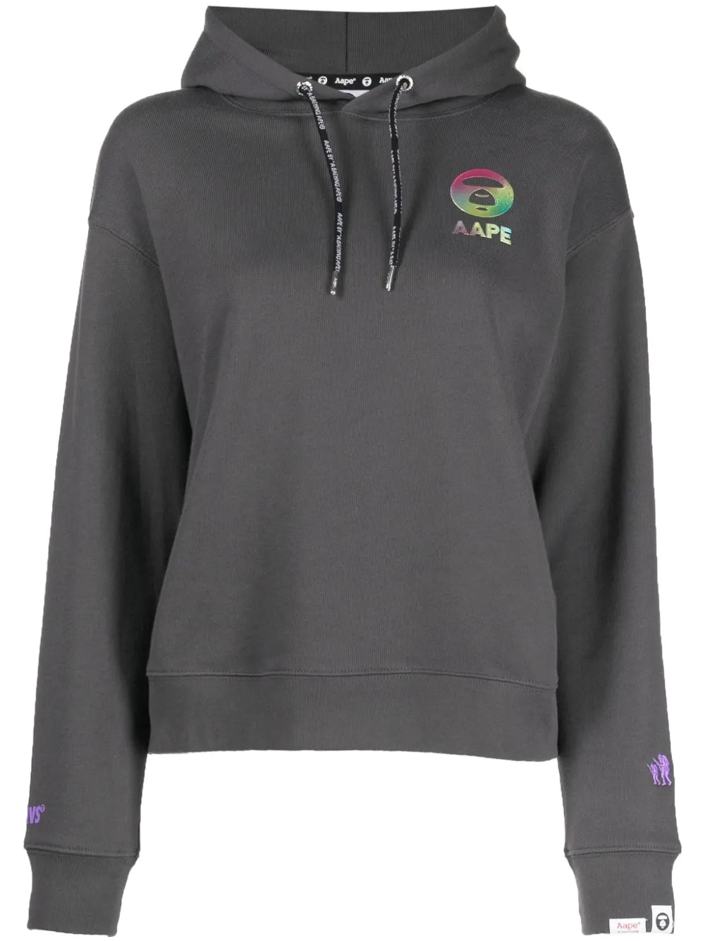 AAPE BY *A BATHING APE®  logo-embossed cotton hoodie