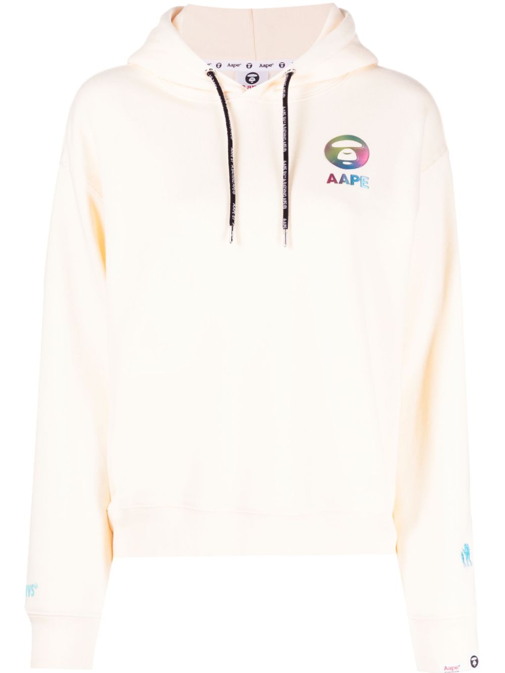 AAPE BY *A BATHING APE®  logo-embossed cotton hoodie