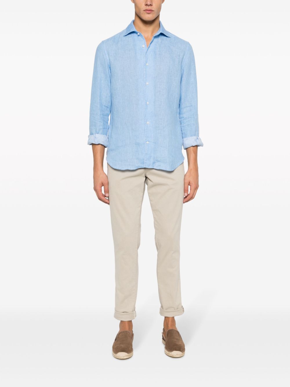 Boggi Milano  long-sleeve linen shirt