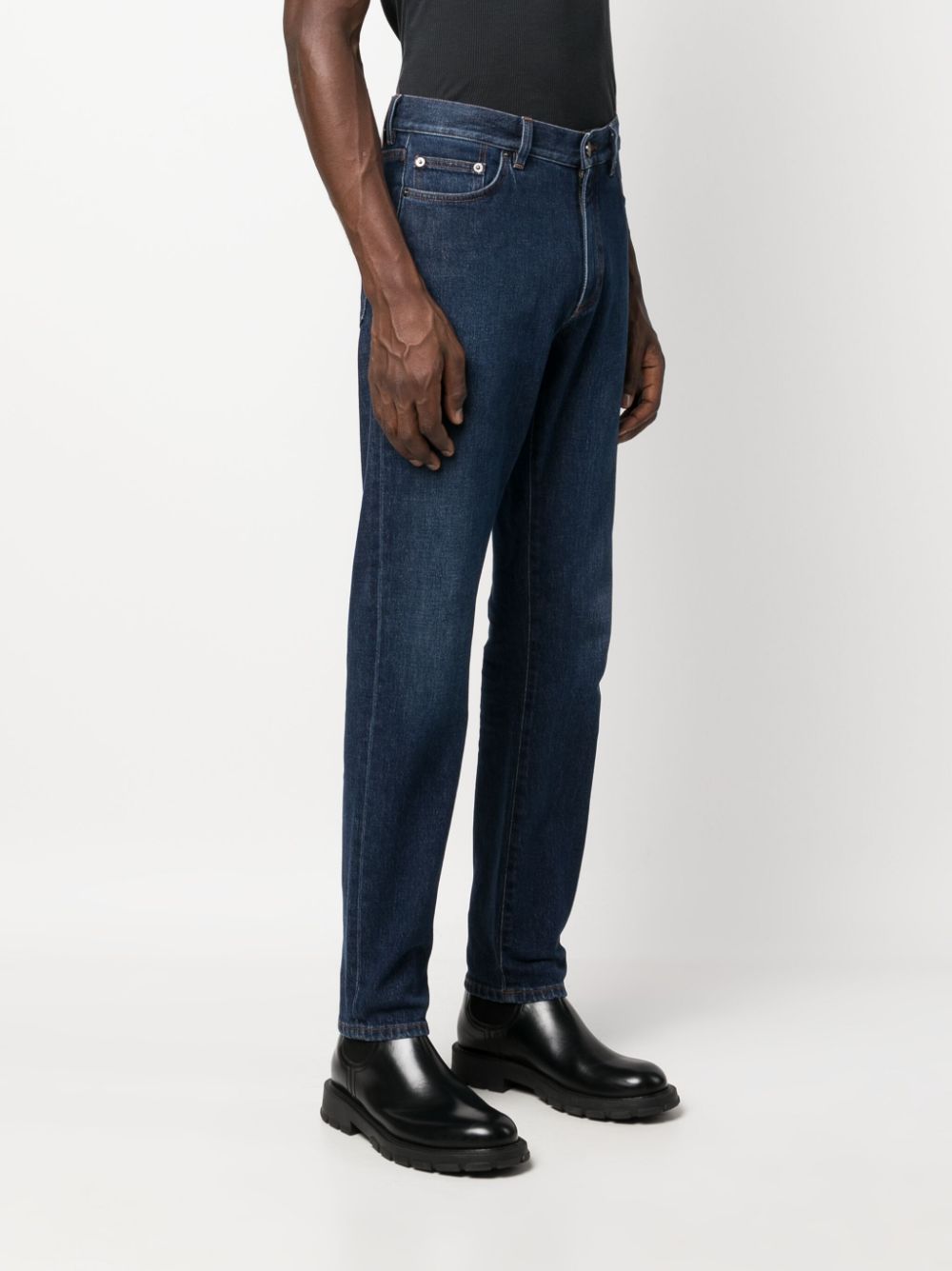 Zegna mid-rise slim-cut stretch-cotton jeans