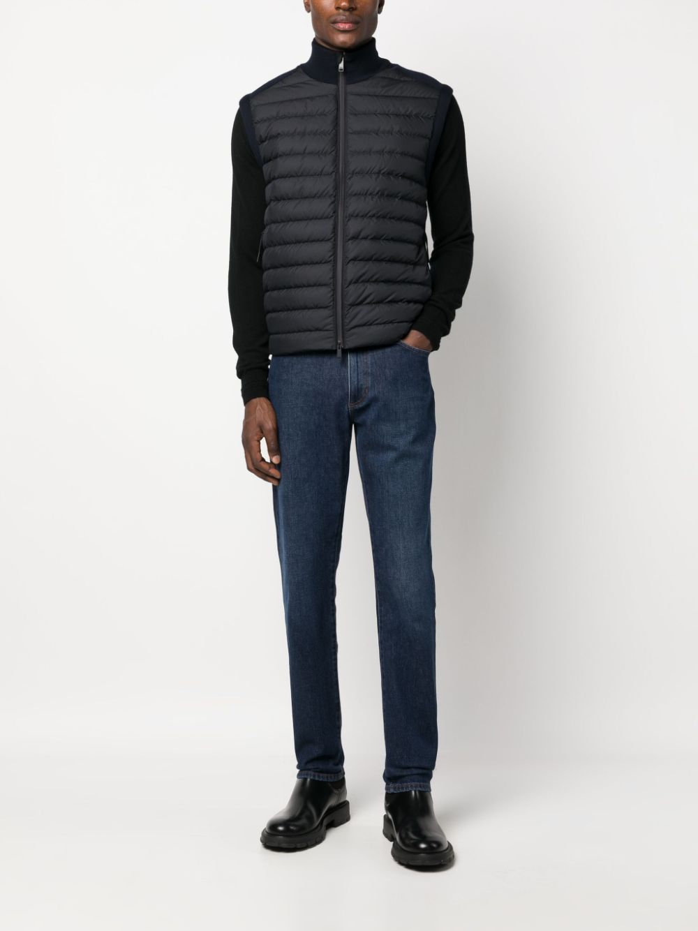 Zegna mid-rise slim-cut stretch-cotton jeans