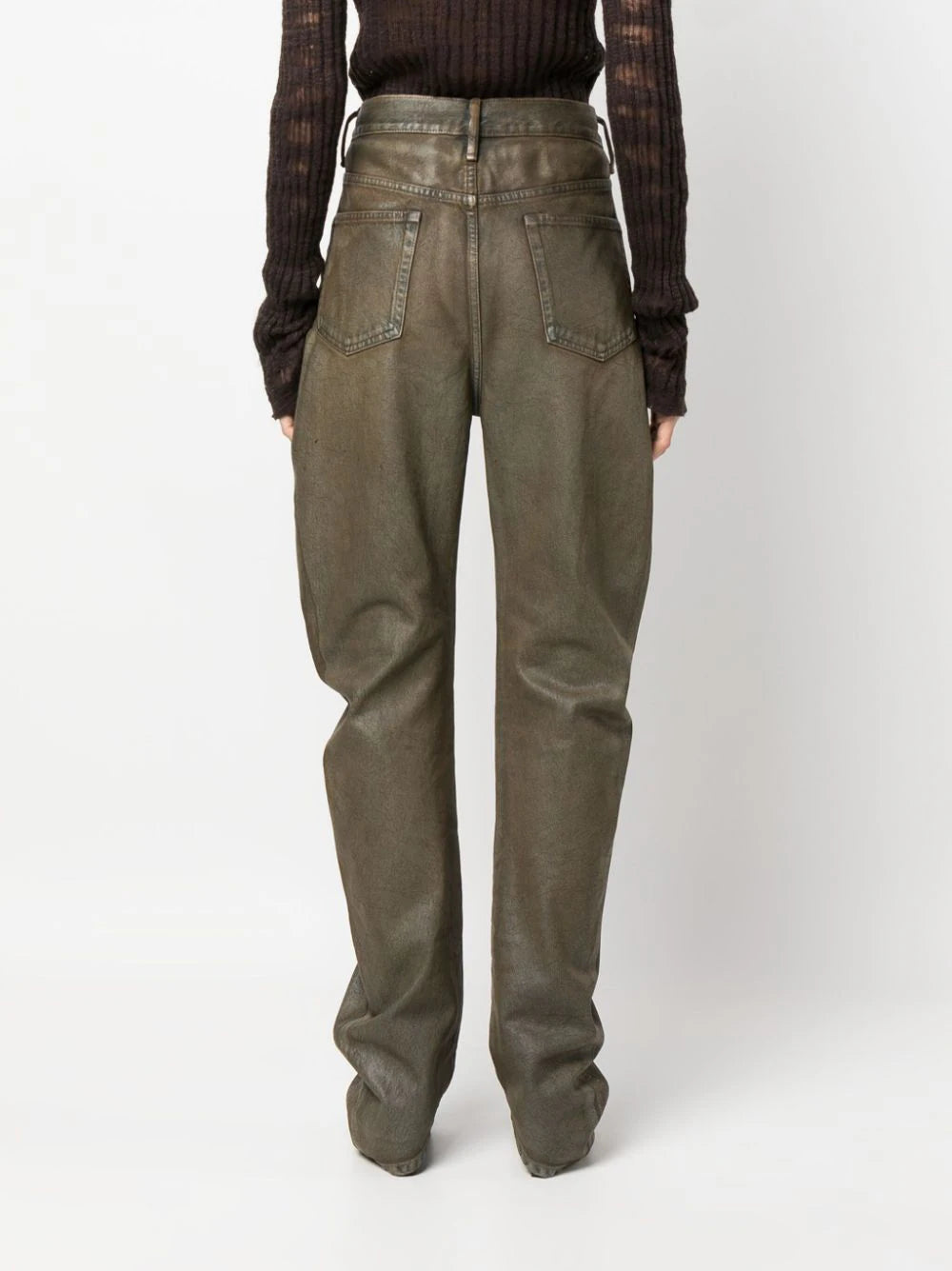 Acne Studios  relaxed fit coated jeans