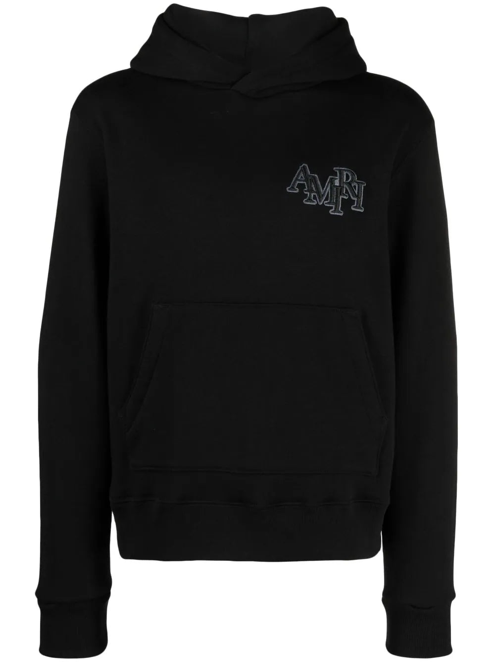 AMIRI  logo-patch cotton hoodie