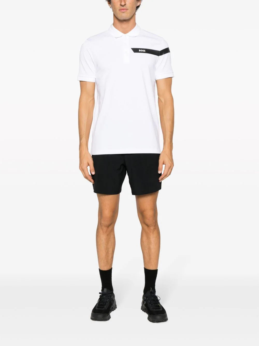 BOSS  logo short-sleeved polo shirt