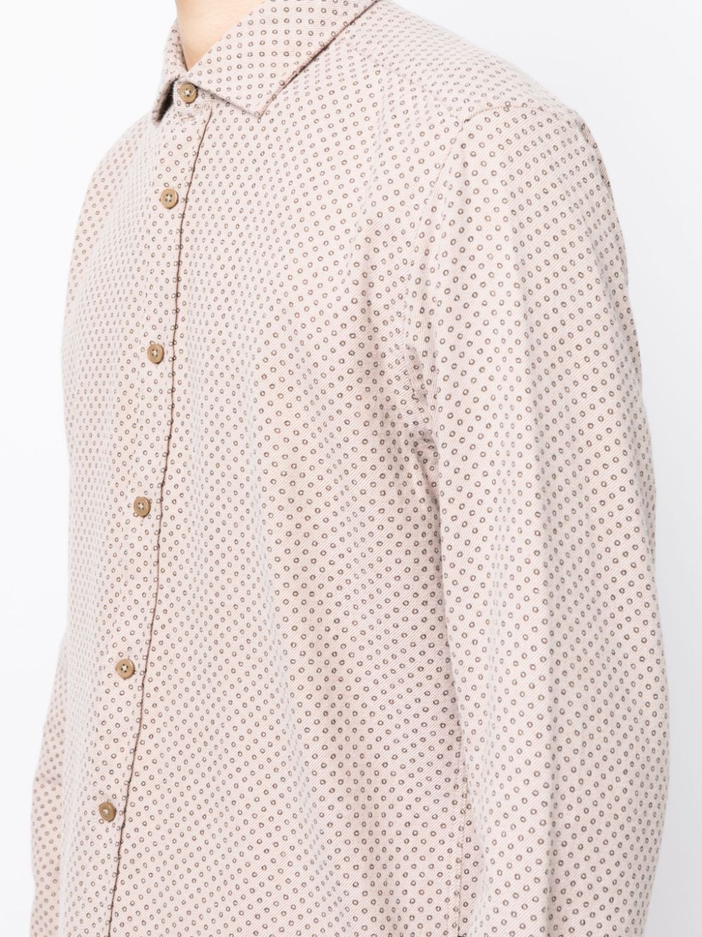 BOSS micro-dot cotton shirt