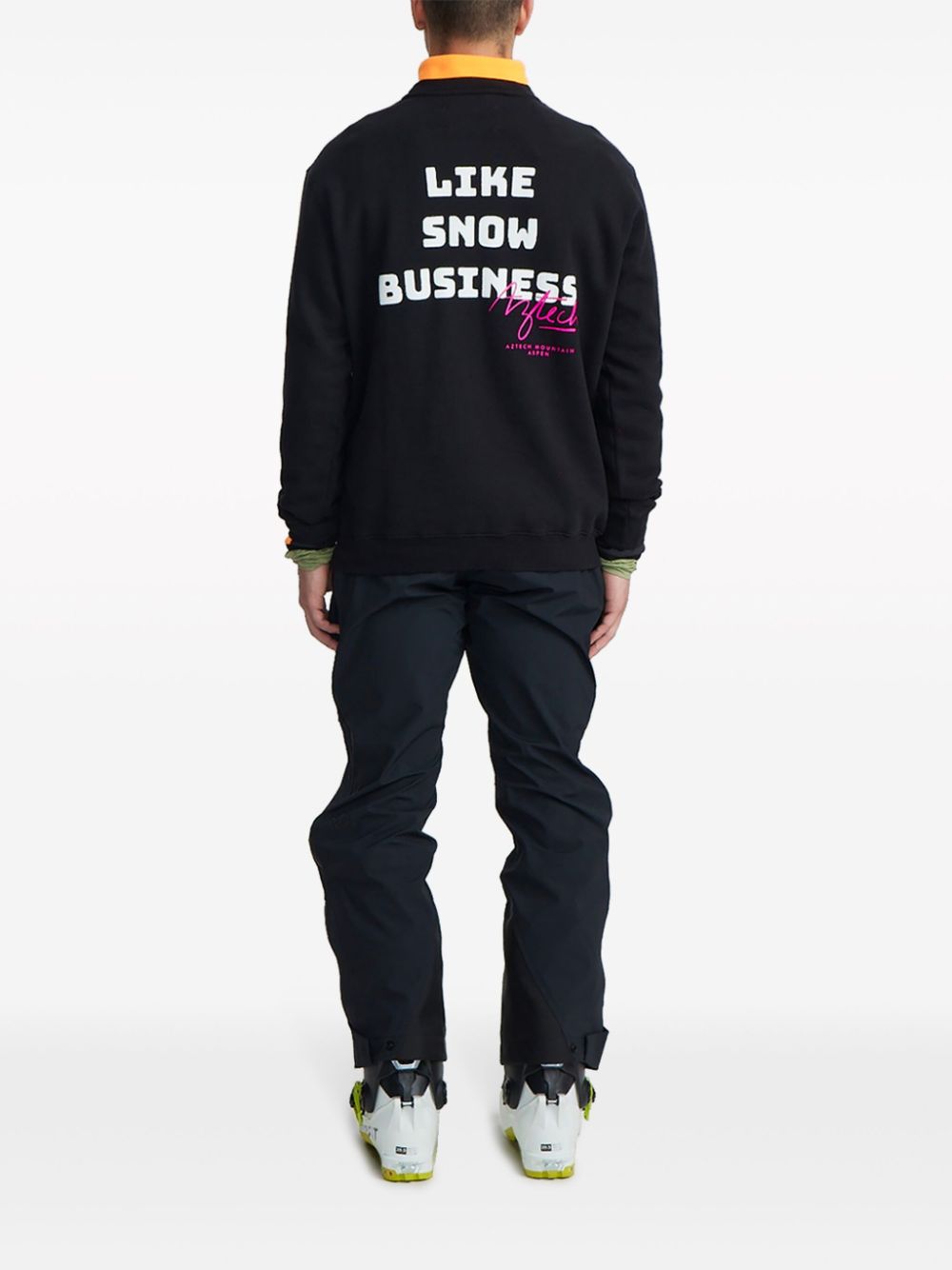 Aztech Mountain No Biz slogan-print sweatshirt