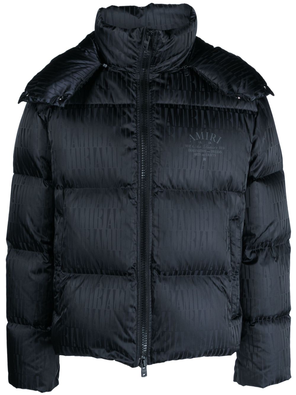 AMIRI logo-print padded jacket