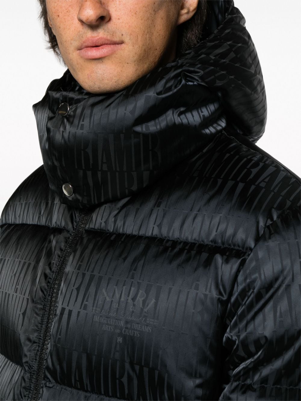 AMIRI logo-print padded jacket - Image 4