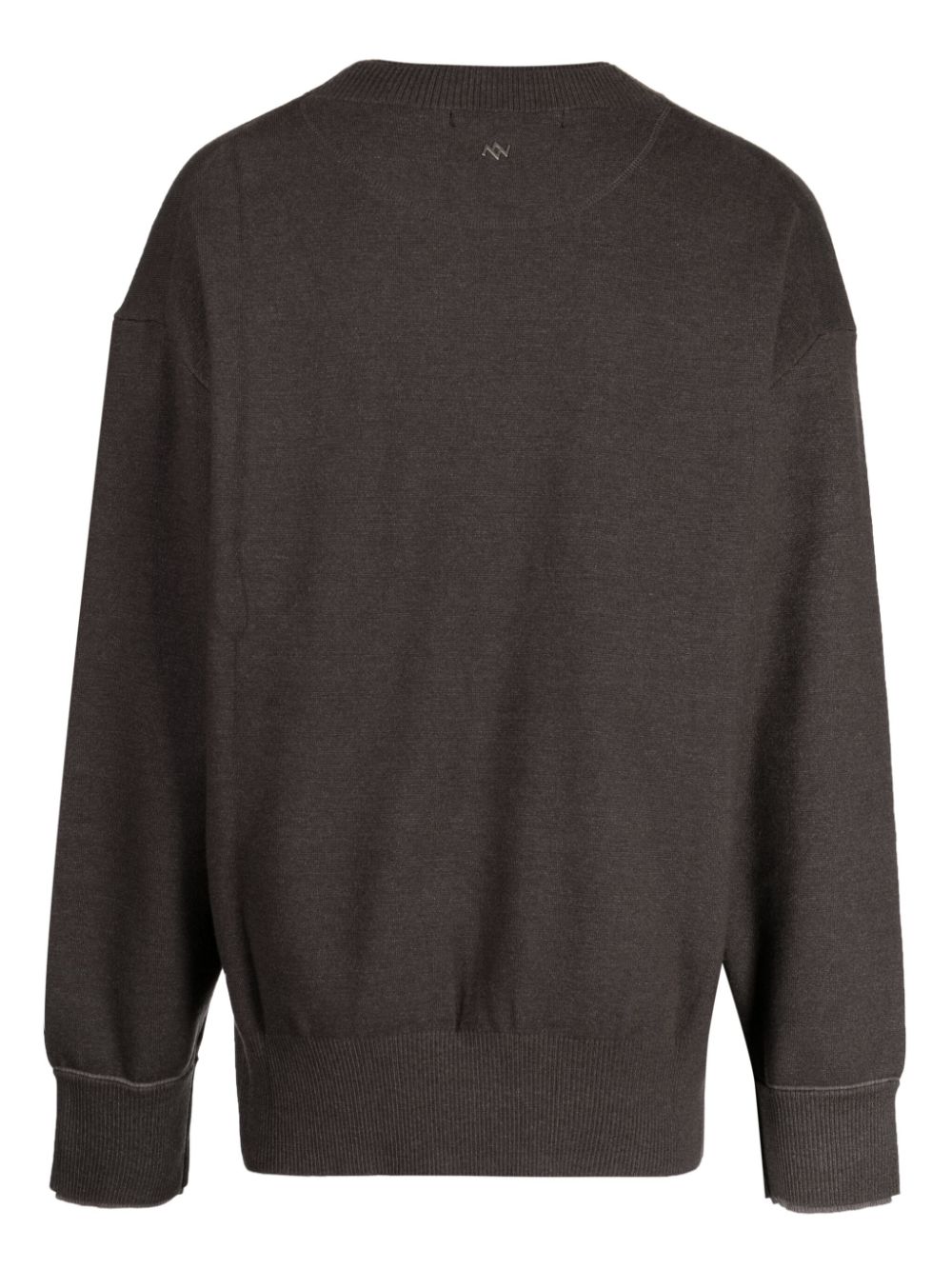 ZZERO BY SONGZIO  Trace Pocket Panther V-neck jumper