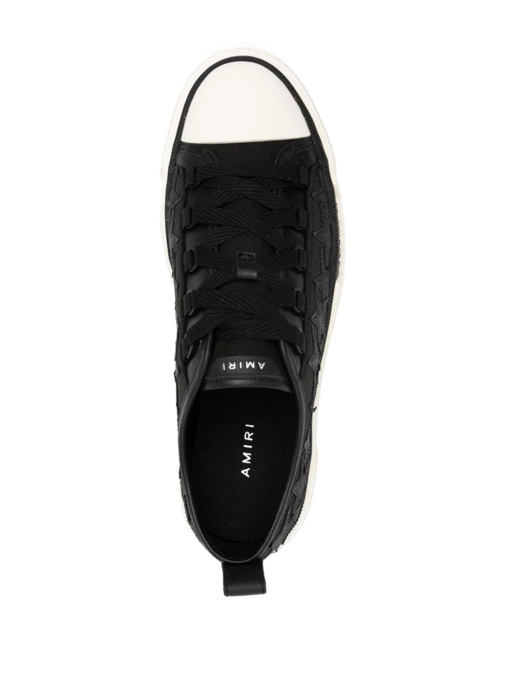 AMIRI  star-embroidered canvas sneakers