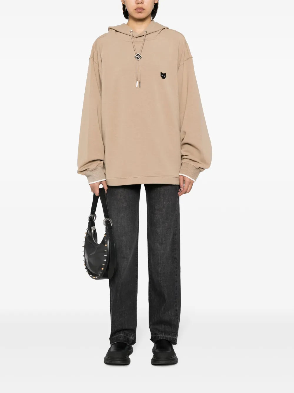 ZZERO BY SONGZIO Panther drawstring hoodie