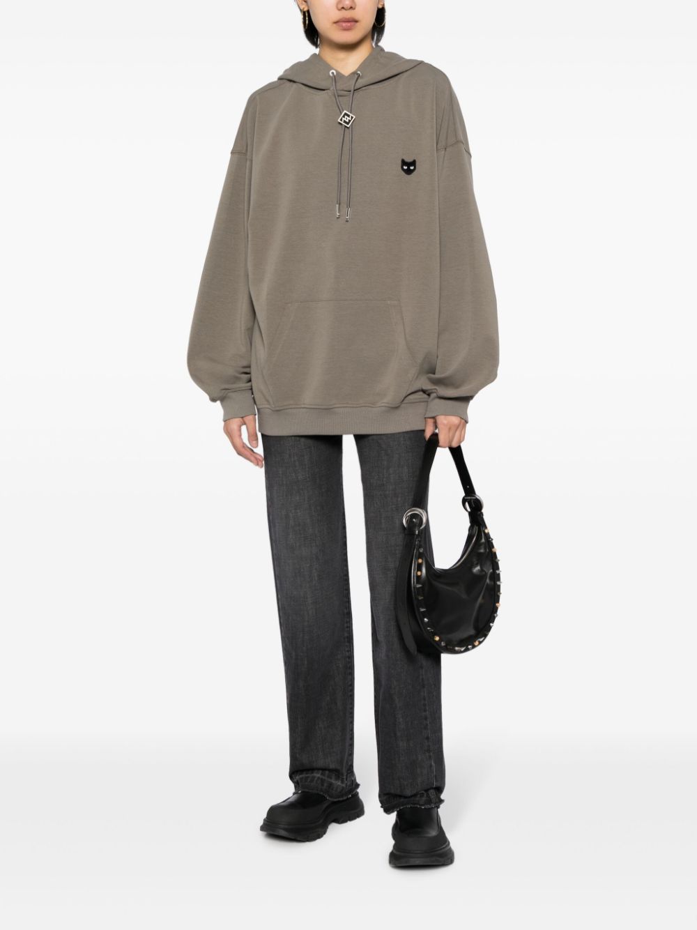 ZZERO BY SONGZIO Innoncence Panther drawstring hoodie