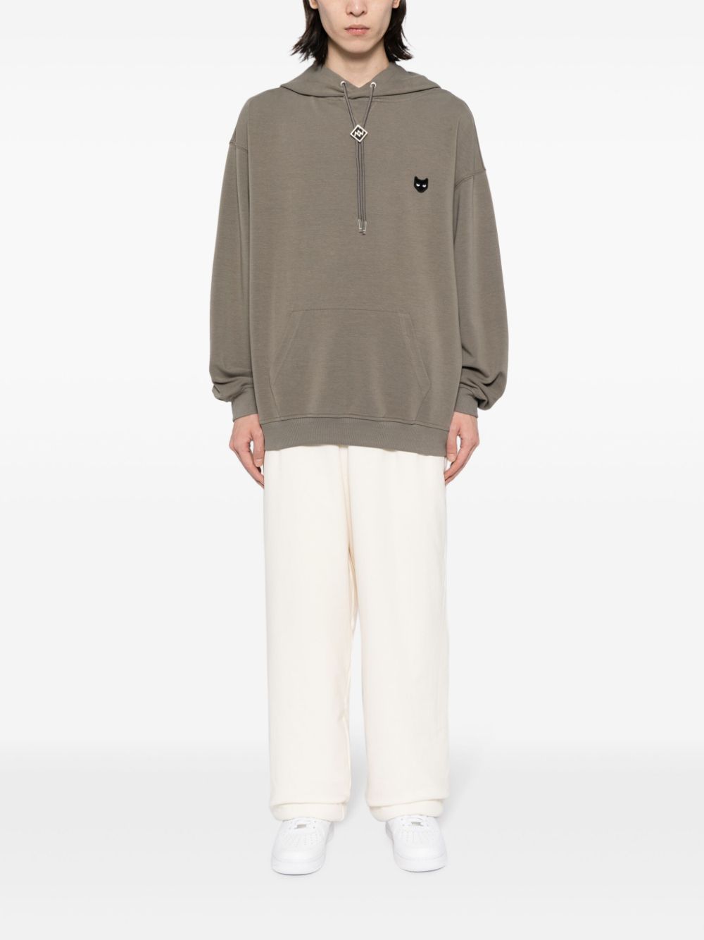 ZZERO BY SONGZIO  Innoncence Panther drawstring hoodie