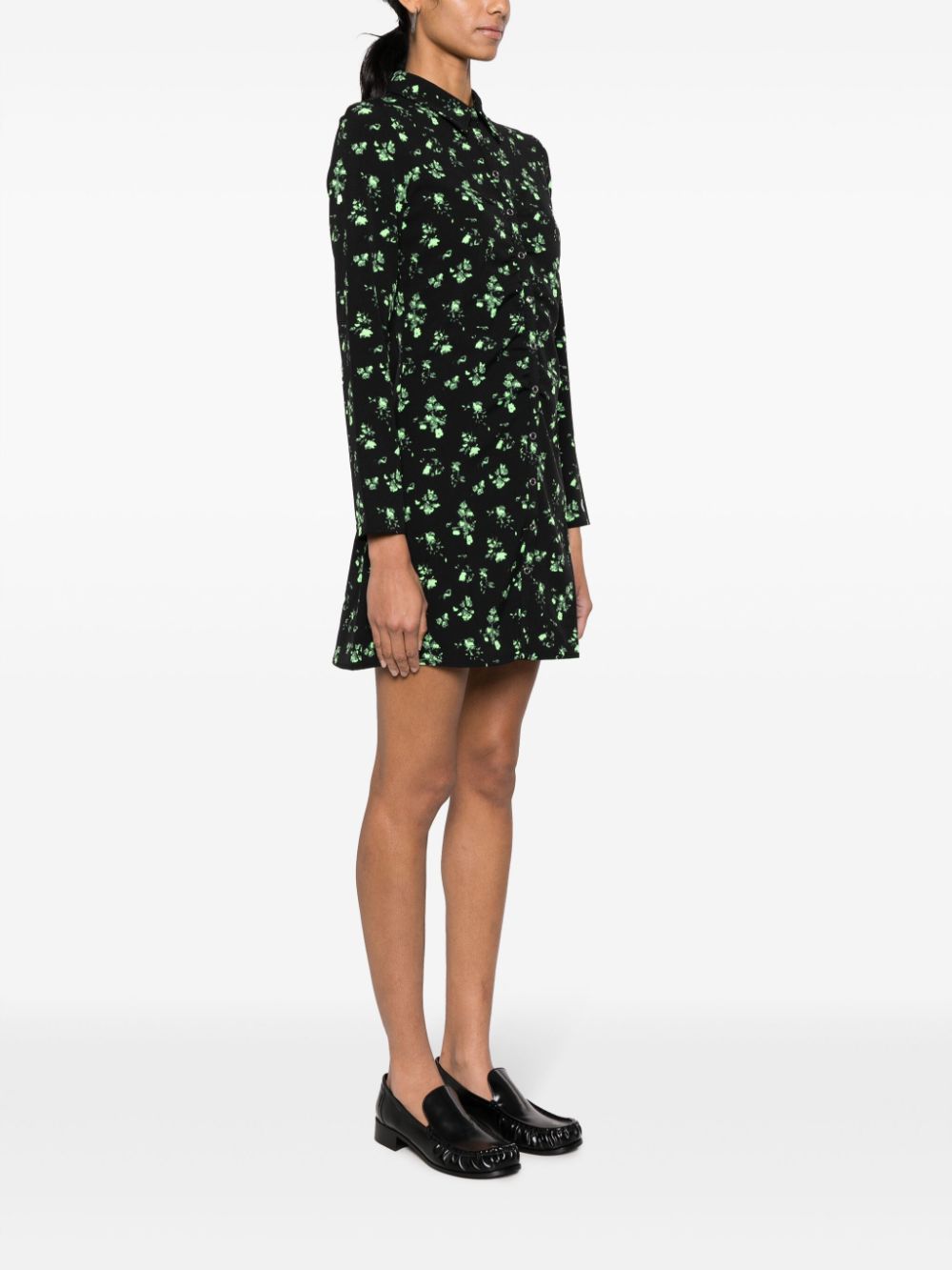 Calvin Klein Jeans  floral-print mini shirtdress