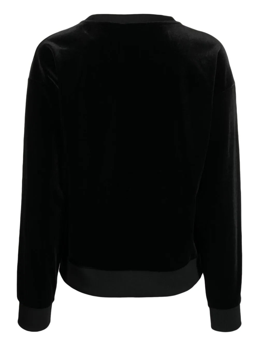 Armani Exchange  embroidered-logo velvet-textured sweatshirt