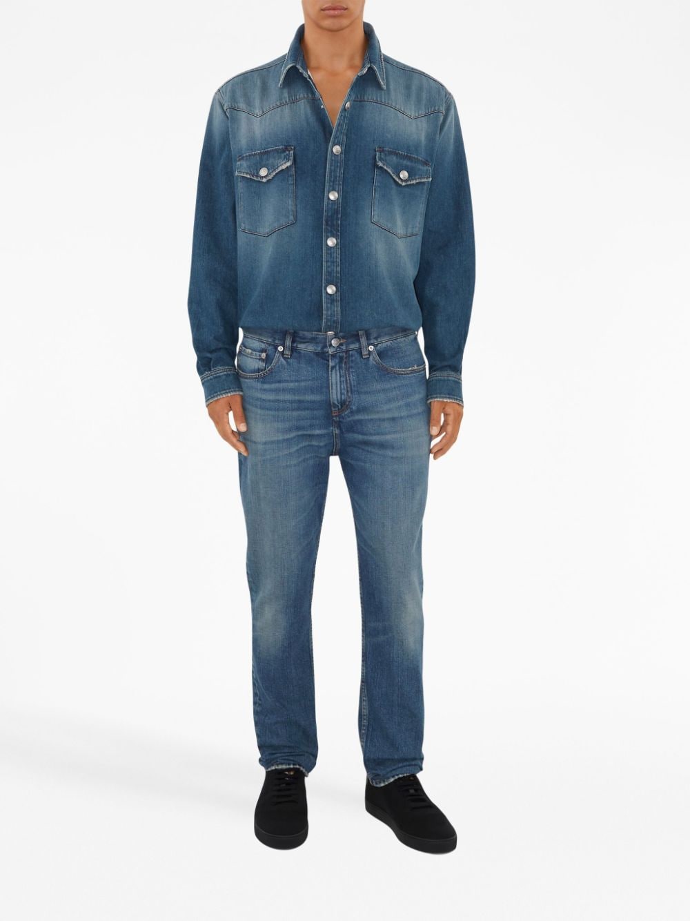 Burberry long-sleeve denim shirt