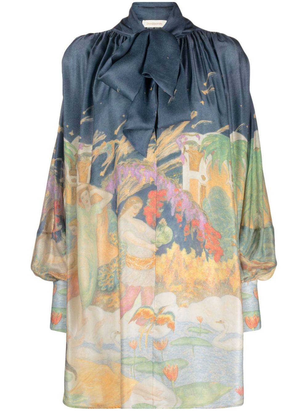 ZIMMERMANN  Lyrical Barrel silk minidress