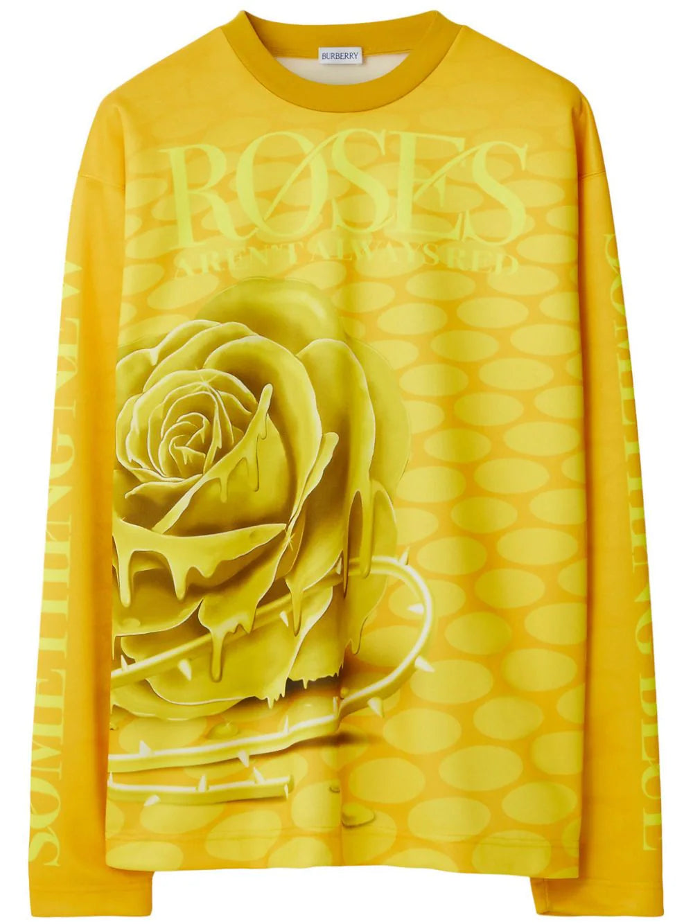 Burberry  rose-print jersey T-shirt