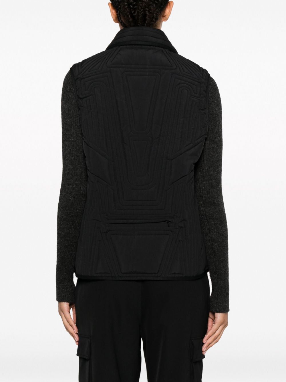 Y-3 geometric padded gilet