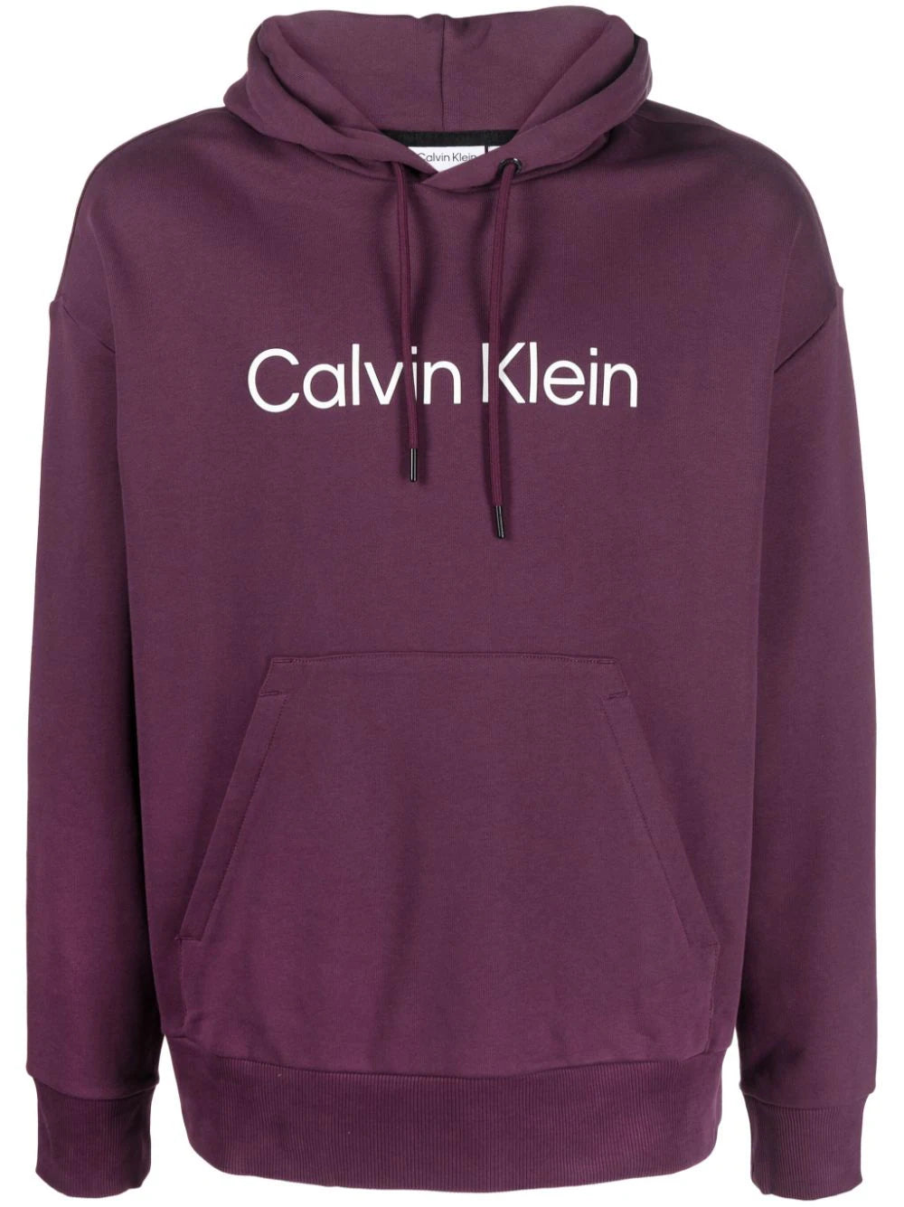 Calvin Klein  logo-print cotton hoodie