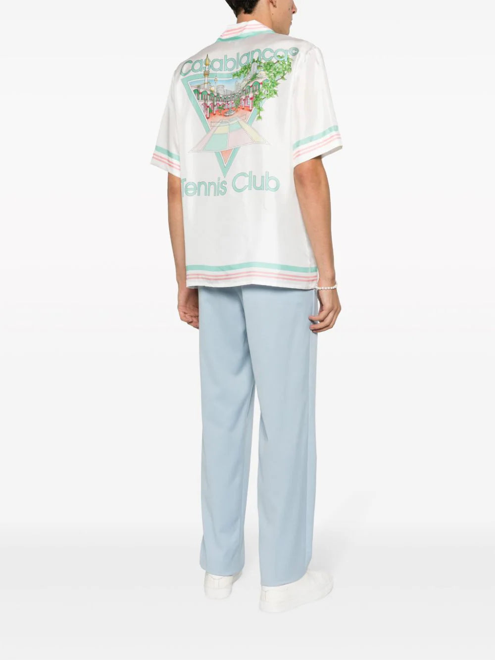 Casablanca  Tennis Club Icon silk shirt