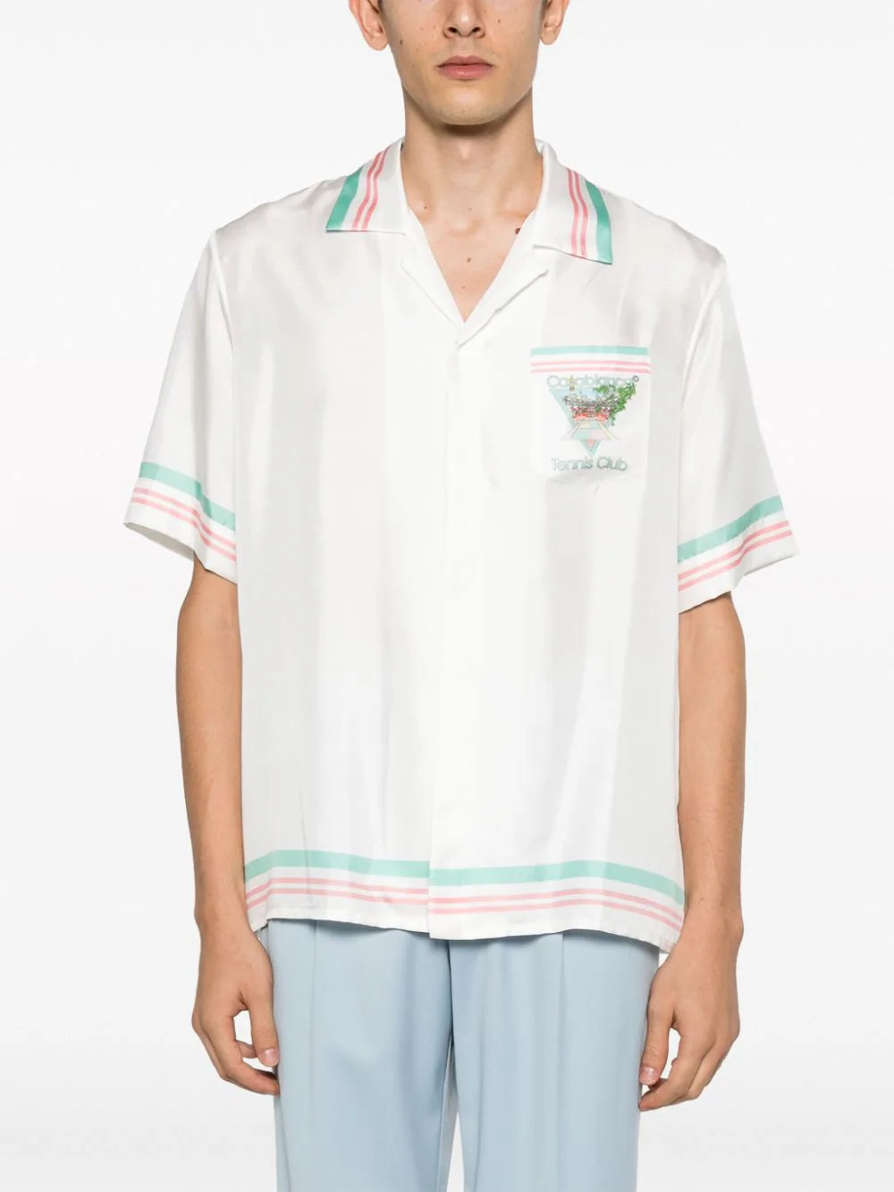 Casablanca Tennis Club Icon silk shirt