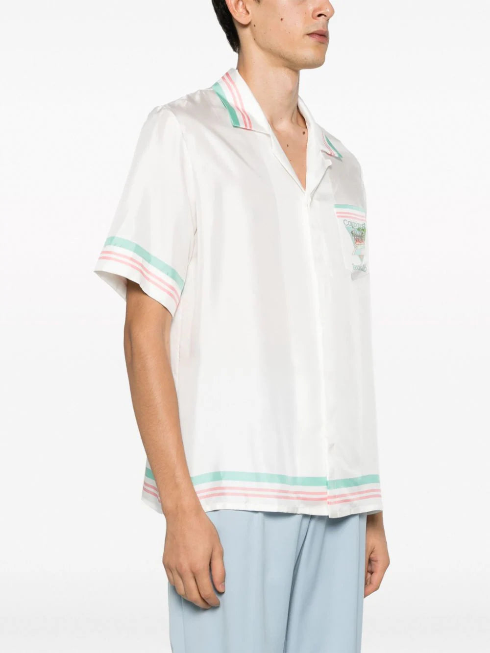Casablanca Tennis Club Icon silk shirt