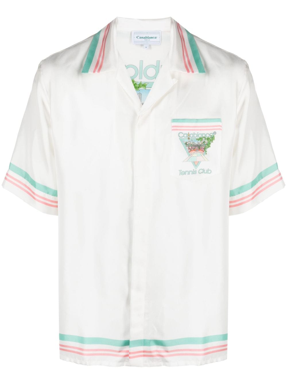 Casablanca Tennis Club Icon silk shirt