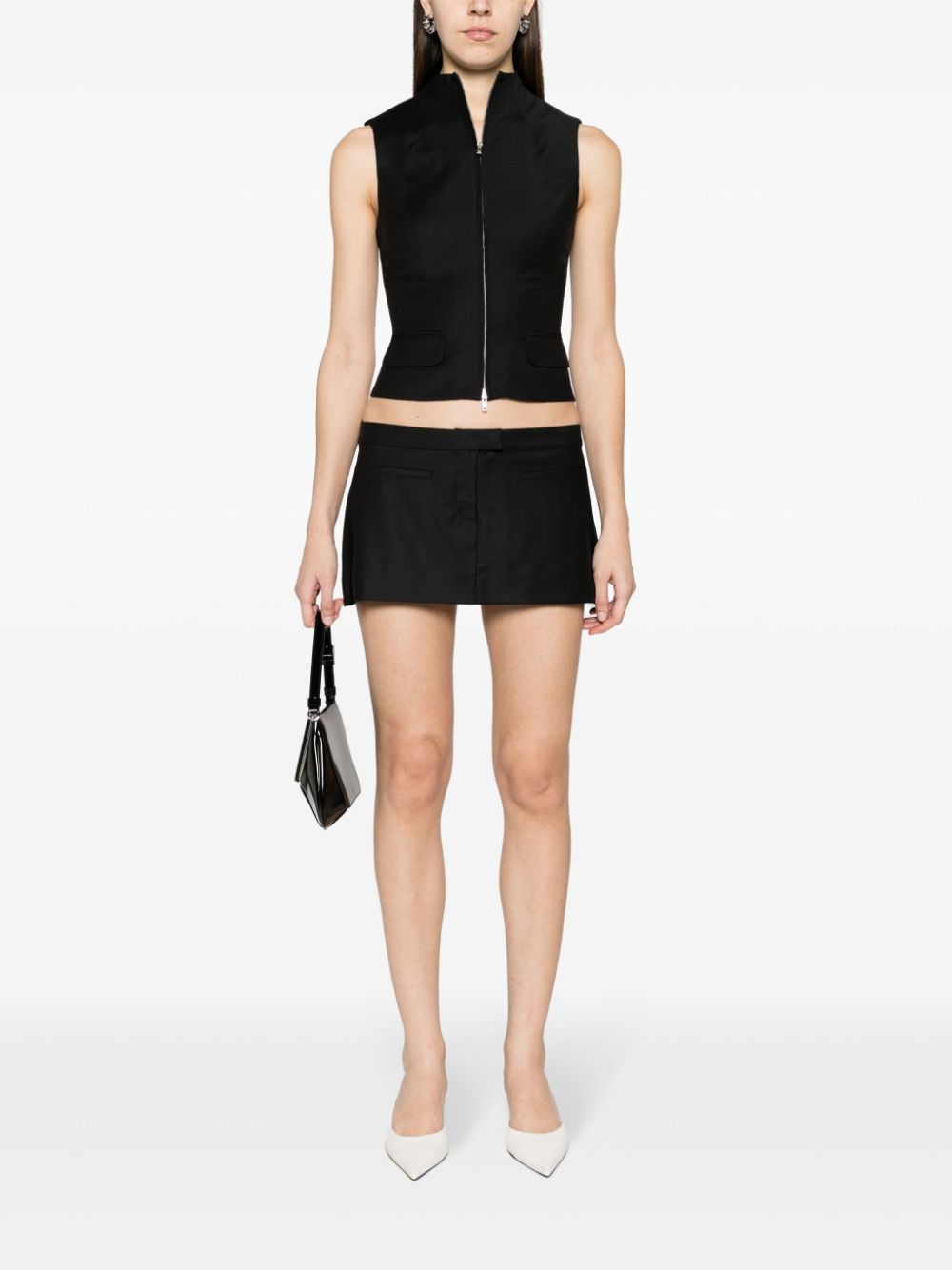Aya Muse  virgin wool-blend miniskirt